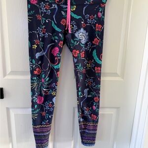 Old Navy Kids Floral Leggings - Navy and Multicolor